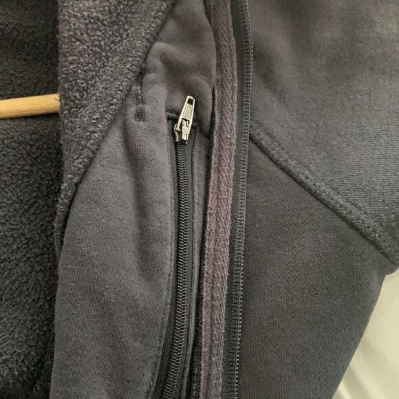 Athleta Spice it Up Sweatshirt Hoodie - Grey Full-Zip Jacket - Size: Small - Picture 8 of 10